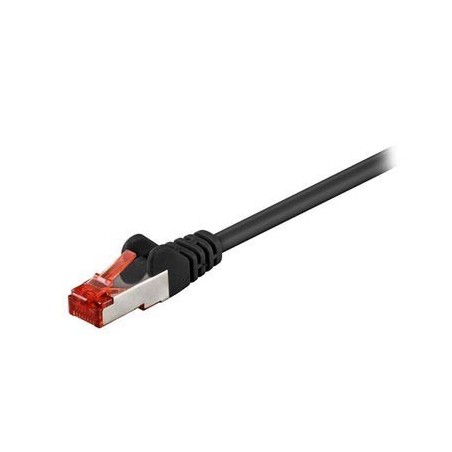 Goobay RJ45 CAT 6 SFTP CU 2m Black - Premium Ethernet Cable for High-Speed Connectivity and Reliable Performance